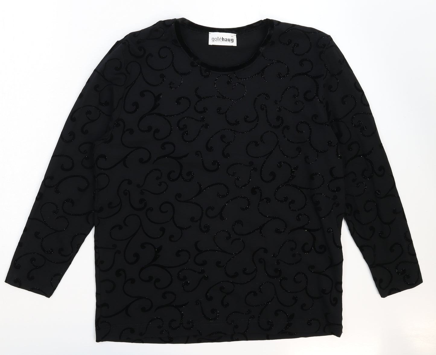 GolleHaug Womens Black   Pullover Sweatshirt Size 10