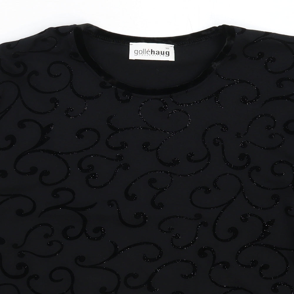GolleHaug Womens Black   Pullover Sweatshirt Size 10