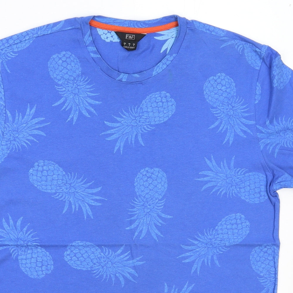 F&F Mens Blue    T-Shirt Size S