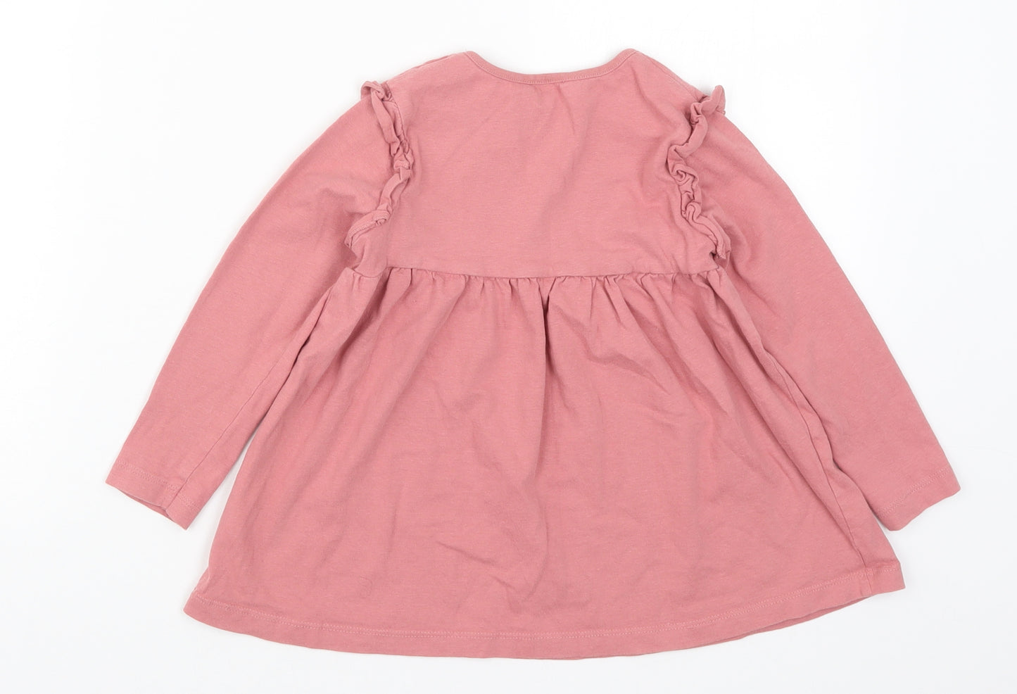 George Girls Pink   A-Line  Size 3-4 Years  - Cat Face