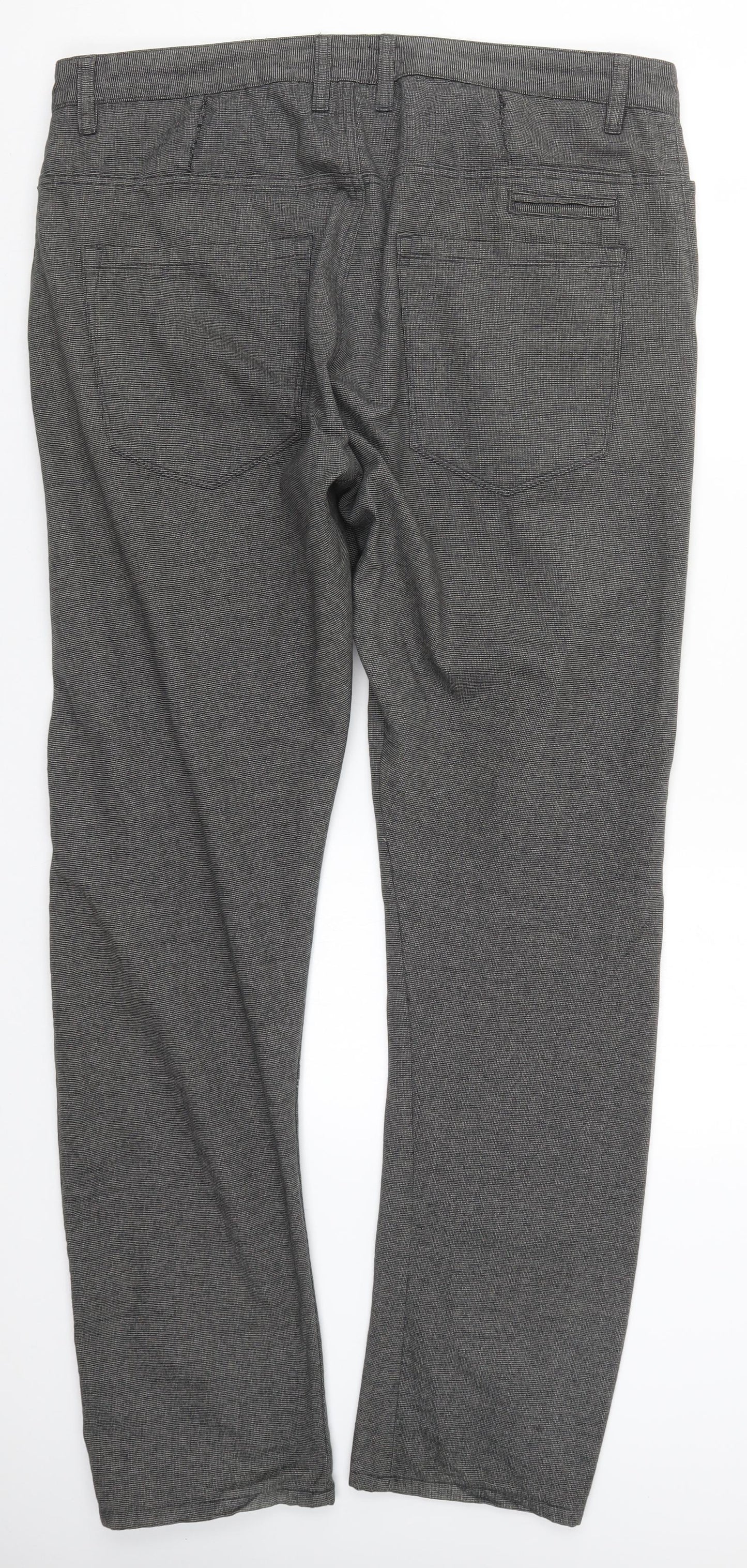 Burton Mens Grey   Trousers  Size 38 L34 in