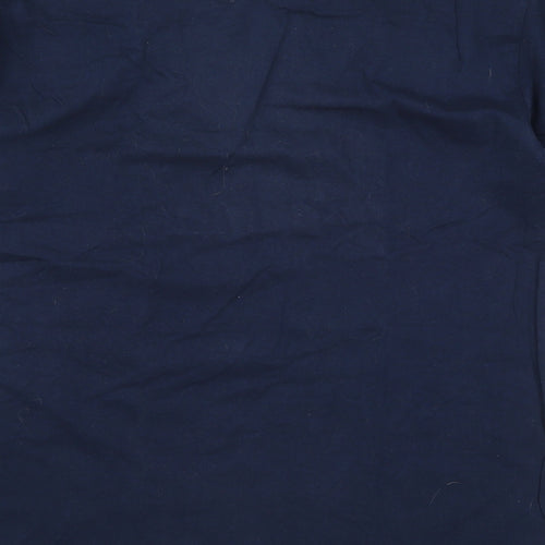 Russell Mens Blue    T-Shirt Size L  - First Rule of Tea Club Never Talk About Tea Club