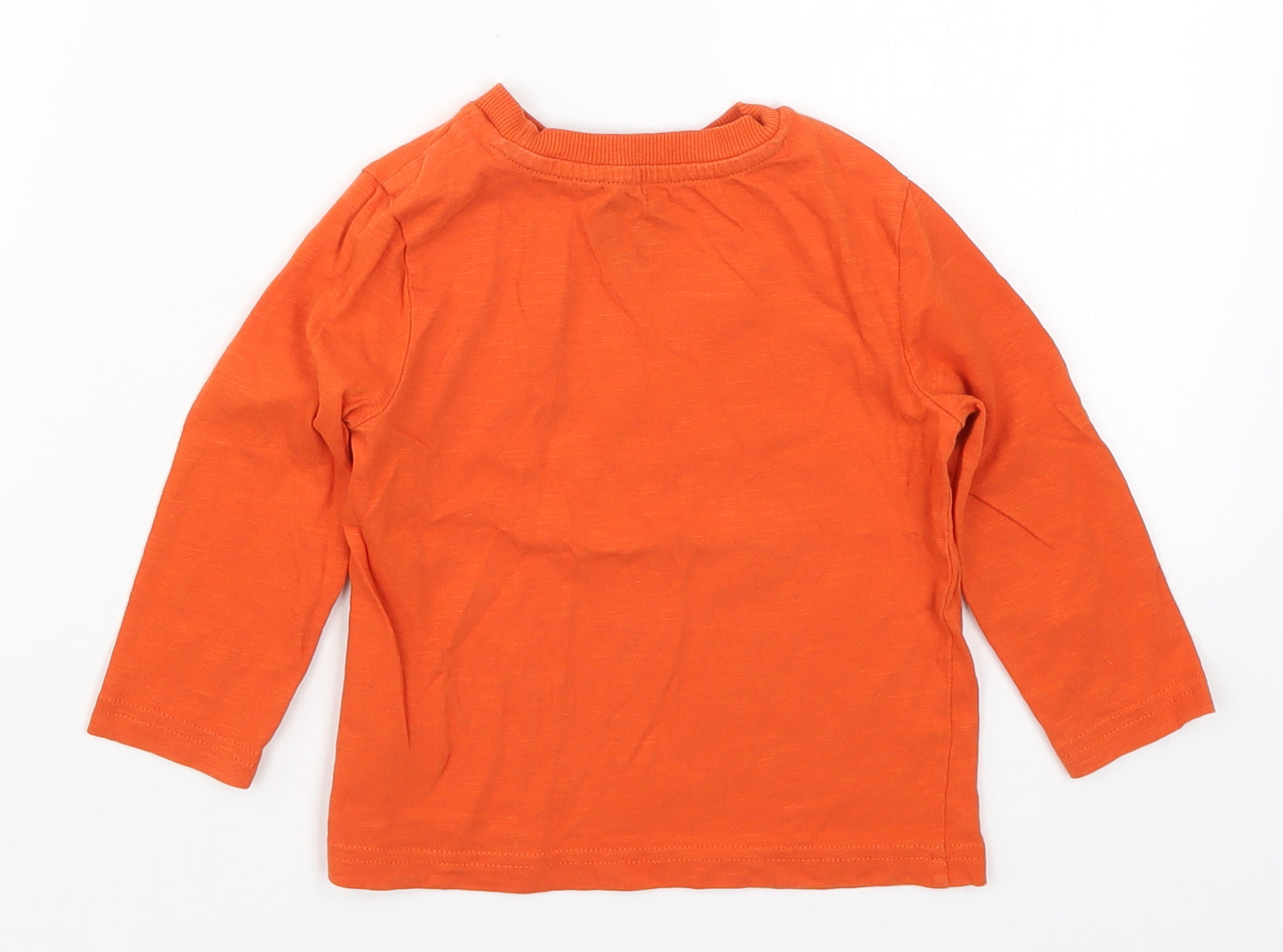 F&F Boys Orange   Basic T-Shirt Size 18-24 Months