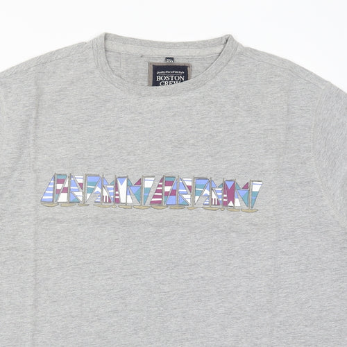 Boston crew Mens Grey    T-Shirt Size 2XL  - Sailboats