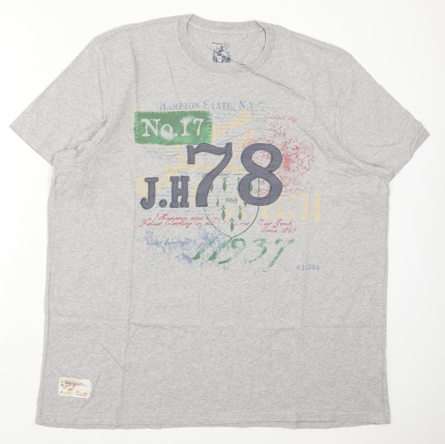 Matalan Mens Green    T-Shirt Size 2XL  - No. 17 J.H 78