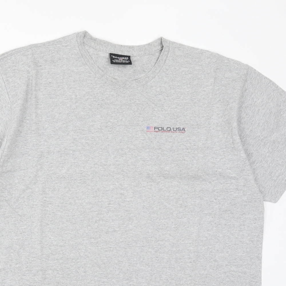 Ralph Lauren Mens Grey    T-Shirt Size L