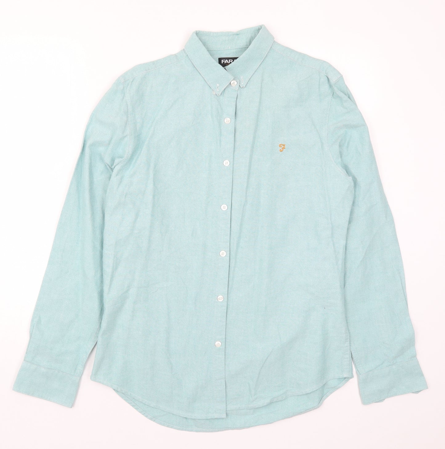 Farah Mens Blue    Button-Up Size M