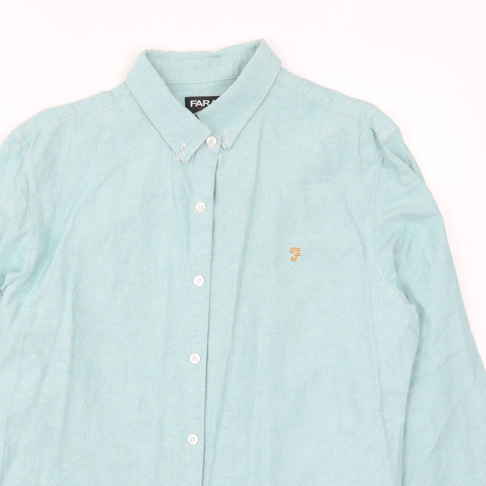 Farah Mens Blue    Button-Up Size M