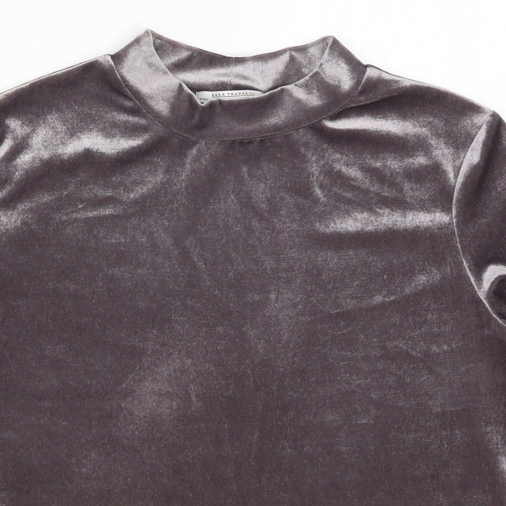 Zara Womens Purple   Basic T-Shirt Size M