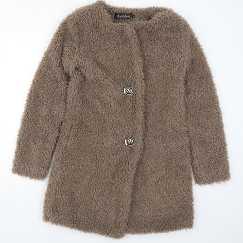 Angelababy Womens Brown   Overcoat Coat Size S