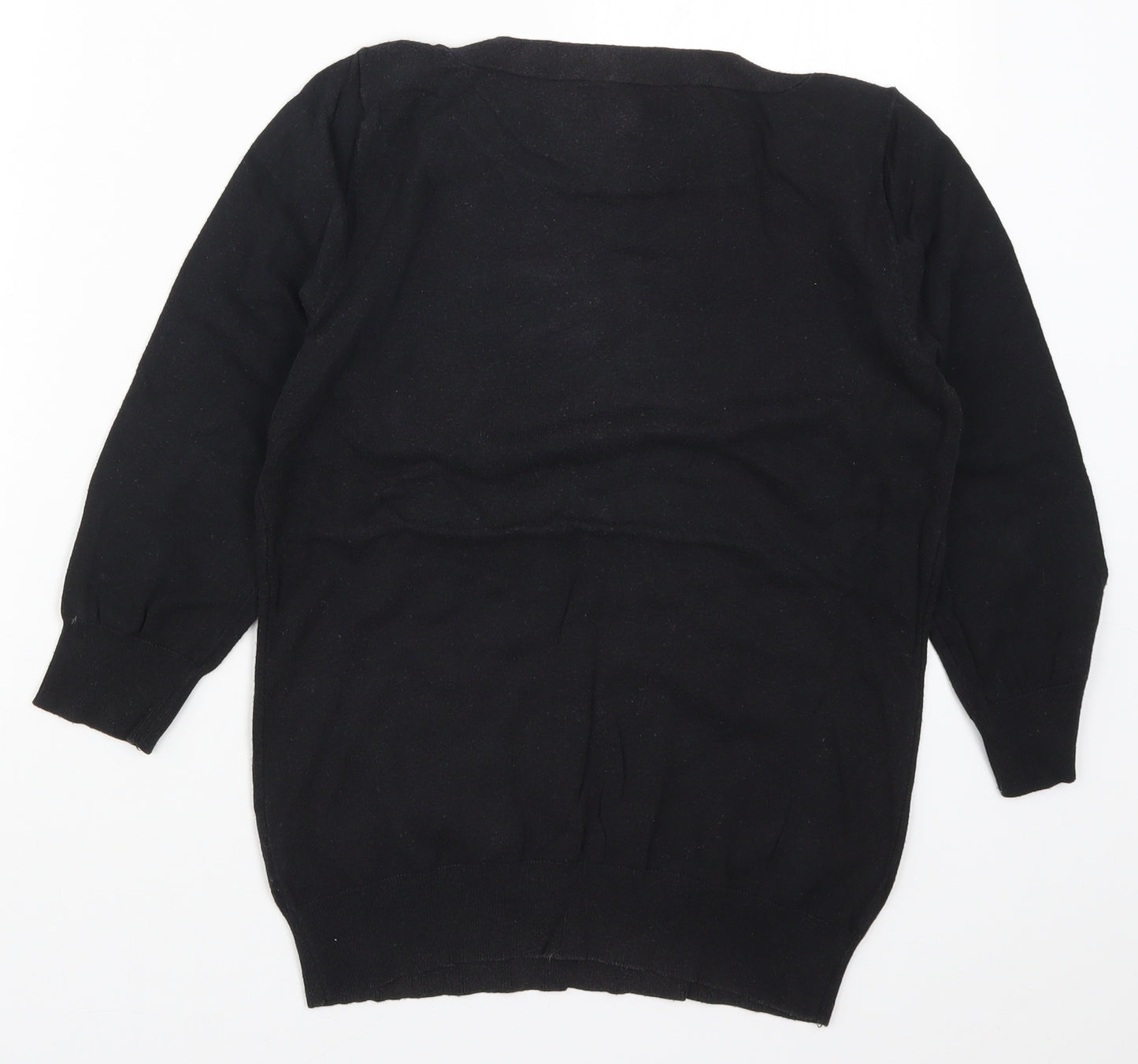 NEXT Womens Black  Knit Pullover Jumper Size 12