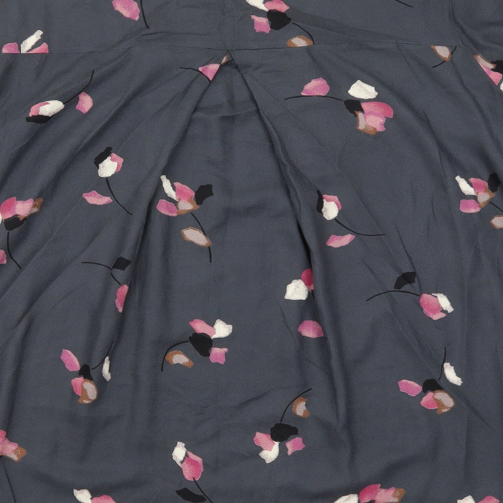 JUNAROSE Womens Grey Floral  Basic Blouse Size 22
