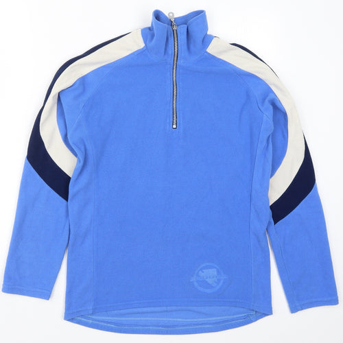 Endura Womens Blue Striped Fleece Jacket  Size M