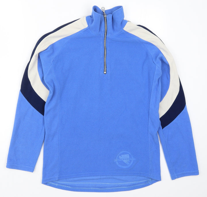 Endura Womens Blue Striped Fleece Jacket Size M