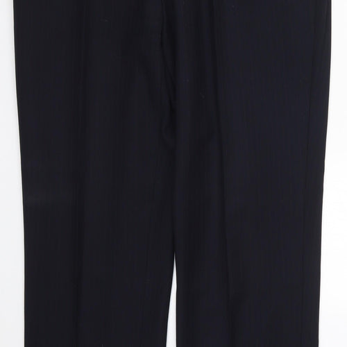 Preworn Mens Blue Striped  Trousers  Size 36 L32 in