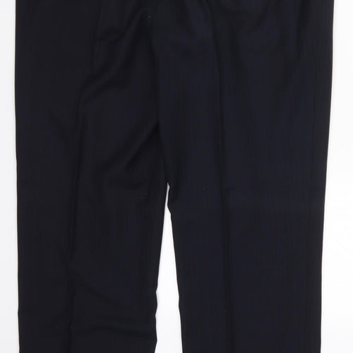 Preworn Mens Blue Striped  Trousers  Size 36 L32 in