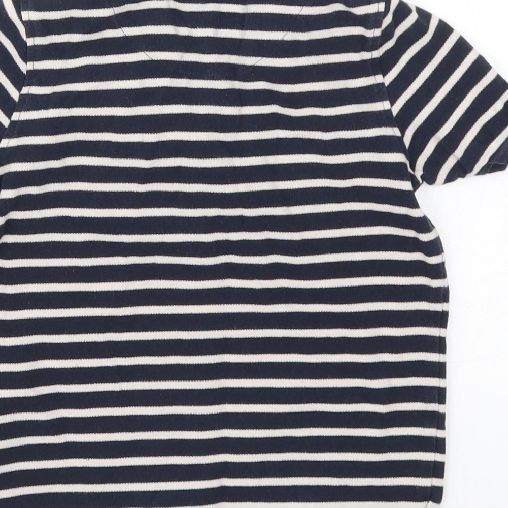 Lyle & Scott Boys Blue Striped  Basic Polo Size 6-7 Years