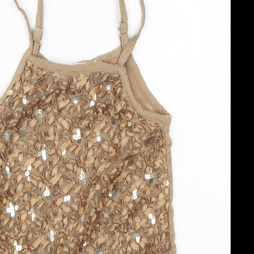 CYL Girls Beige   Basic Tank Size 4 Years