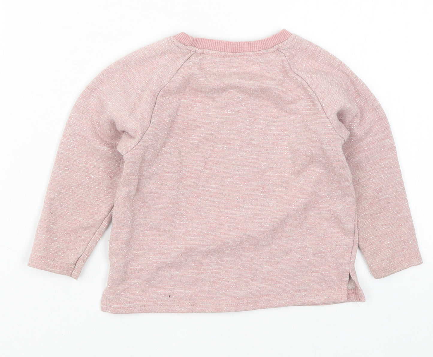 Primark Girls Pink   Pullover Sweatshirt Size 2-3 Years  - Unicorn