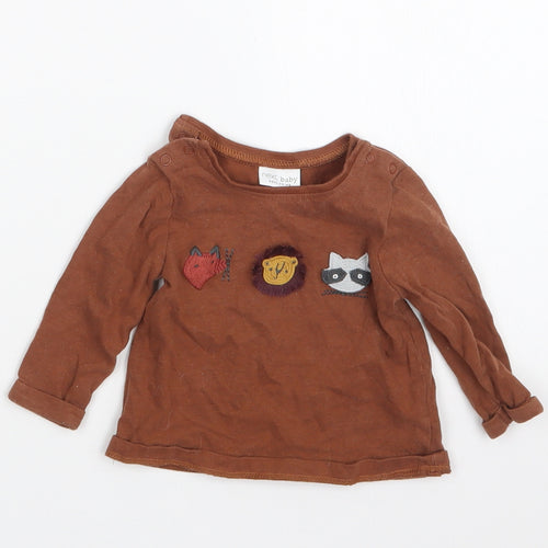 NEXT Boys Brown   Basic T-Shirt Size 0-3 Months