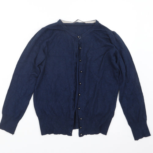 Marks and Spencer Womens Blue   Cape Jumper Size 8