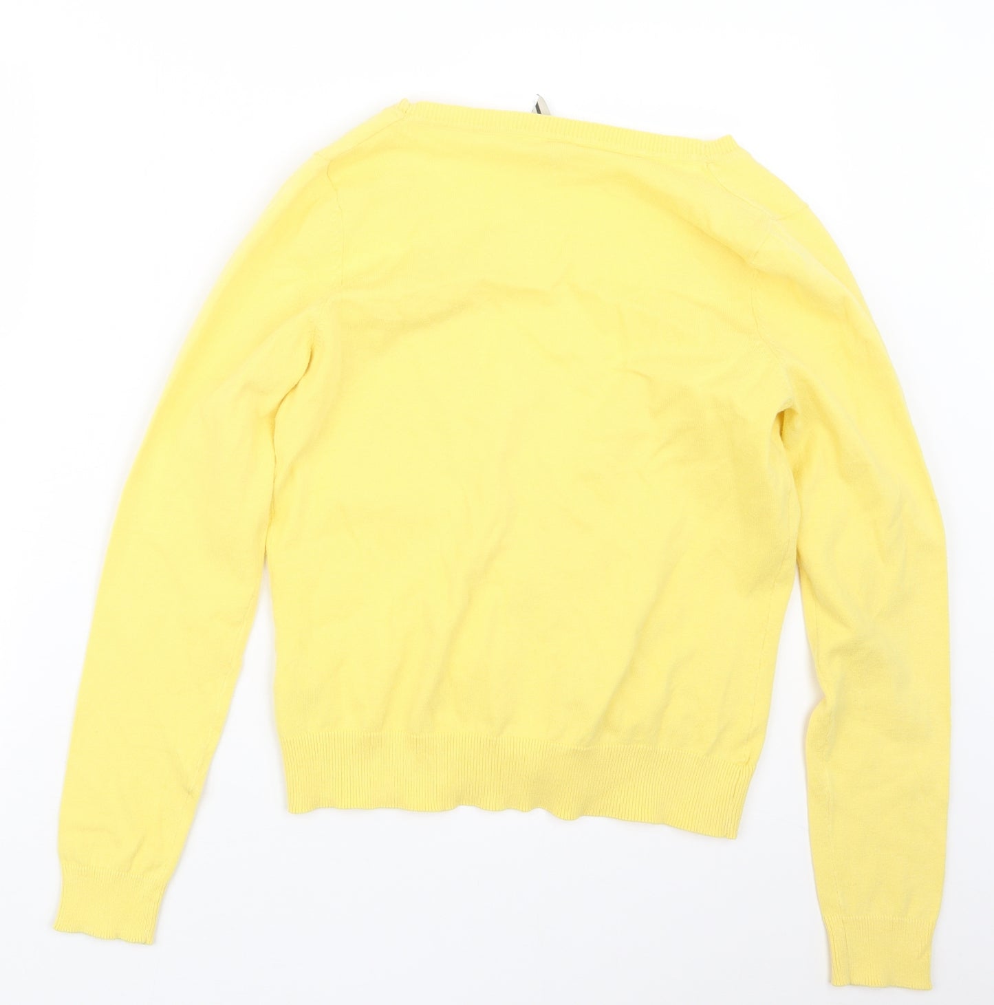 New Look Womens Yellow  Knit Cardigan Jumper Size 12