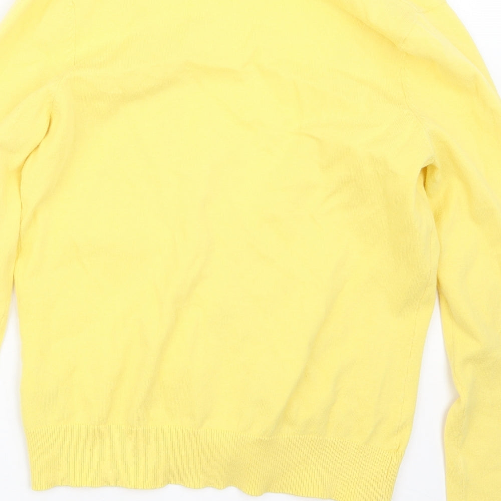 New Look Womens Yellow  Knit Cardigan Jumper Size 12