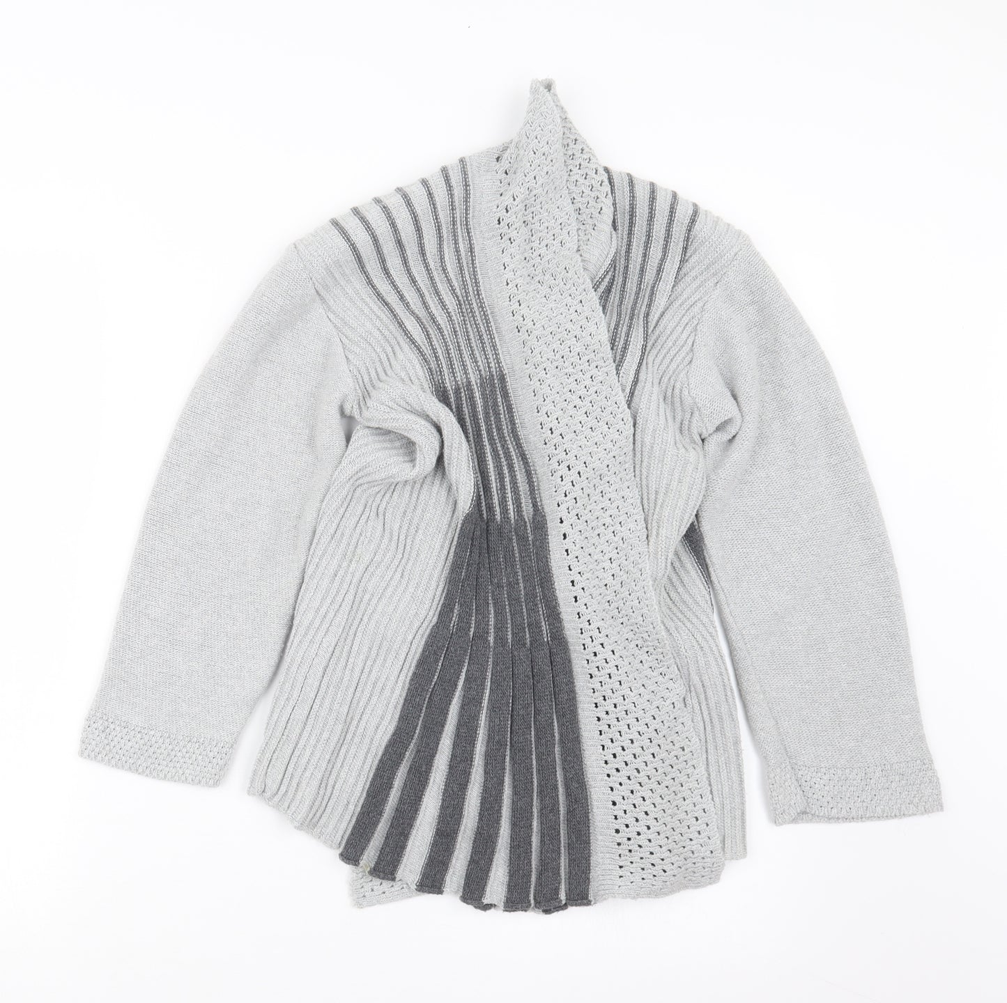 Pulse Womens Grey  Knit Cardigan Jumper Size S