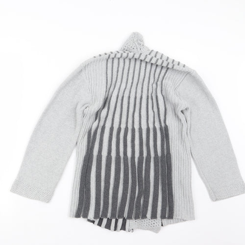 Pulse Womens Grey  Knit Cardigan Jumper Size S