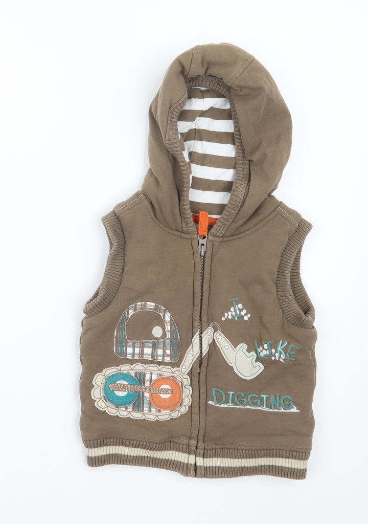 TU Boys Brown   Jacket  Size 9-12 Months