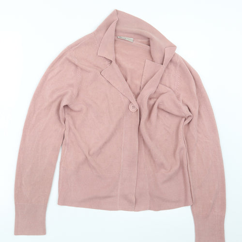 BHS Womens Pink  Knit Cardigan Jumper Size 12