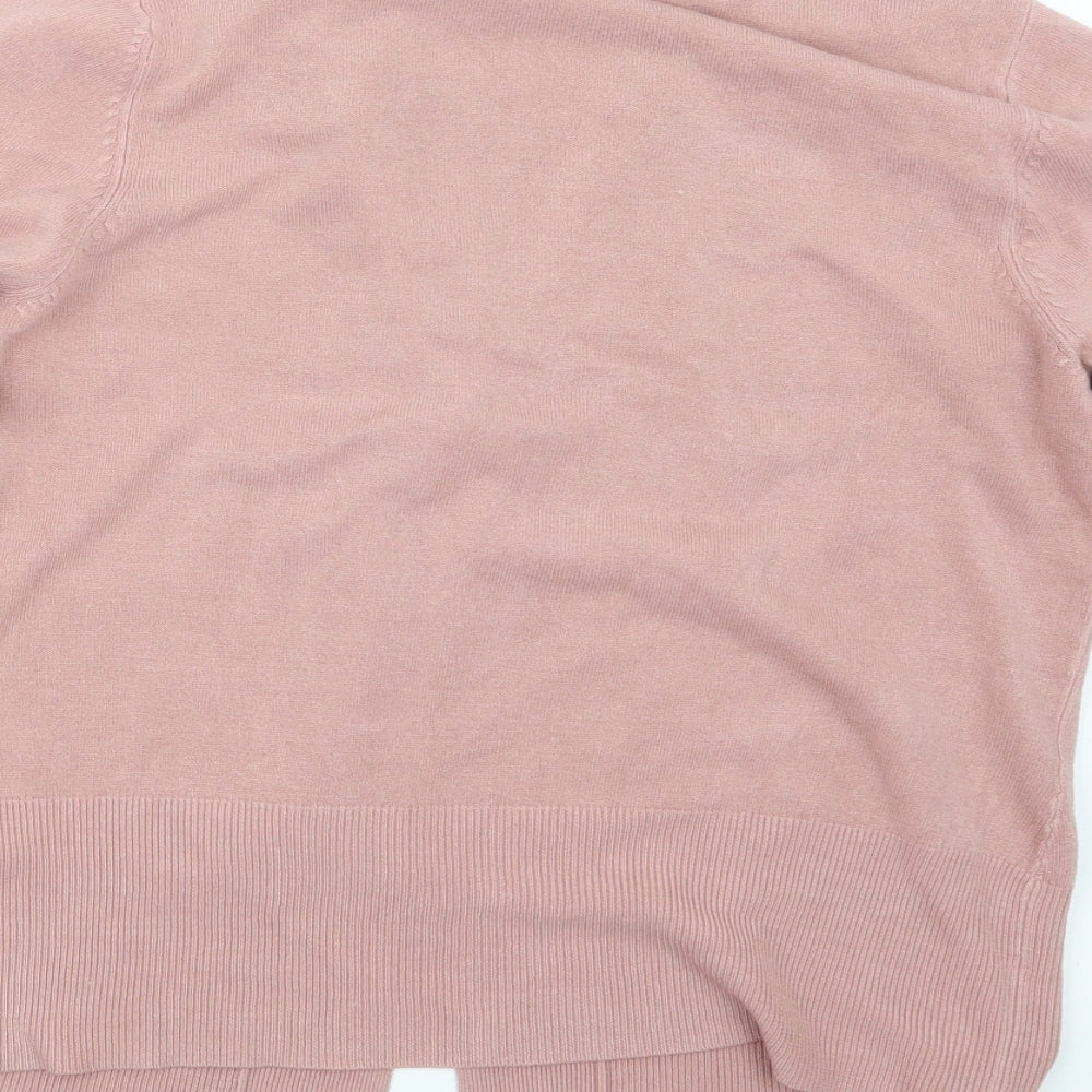 BHS Womens Pink  Knit Cardigan Jumper Size 12