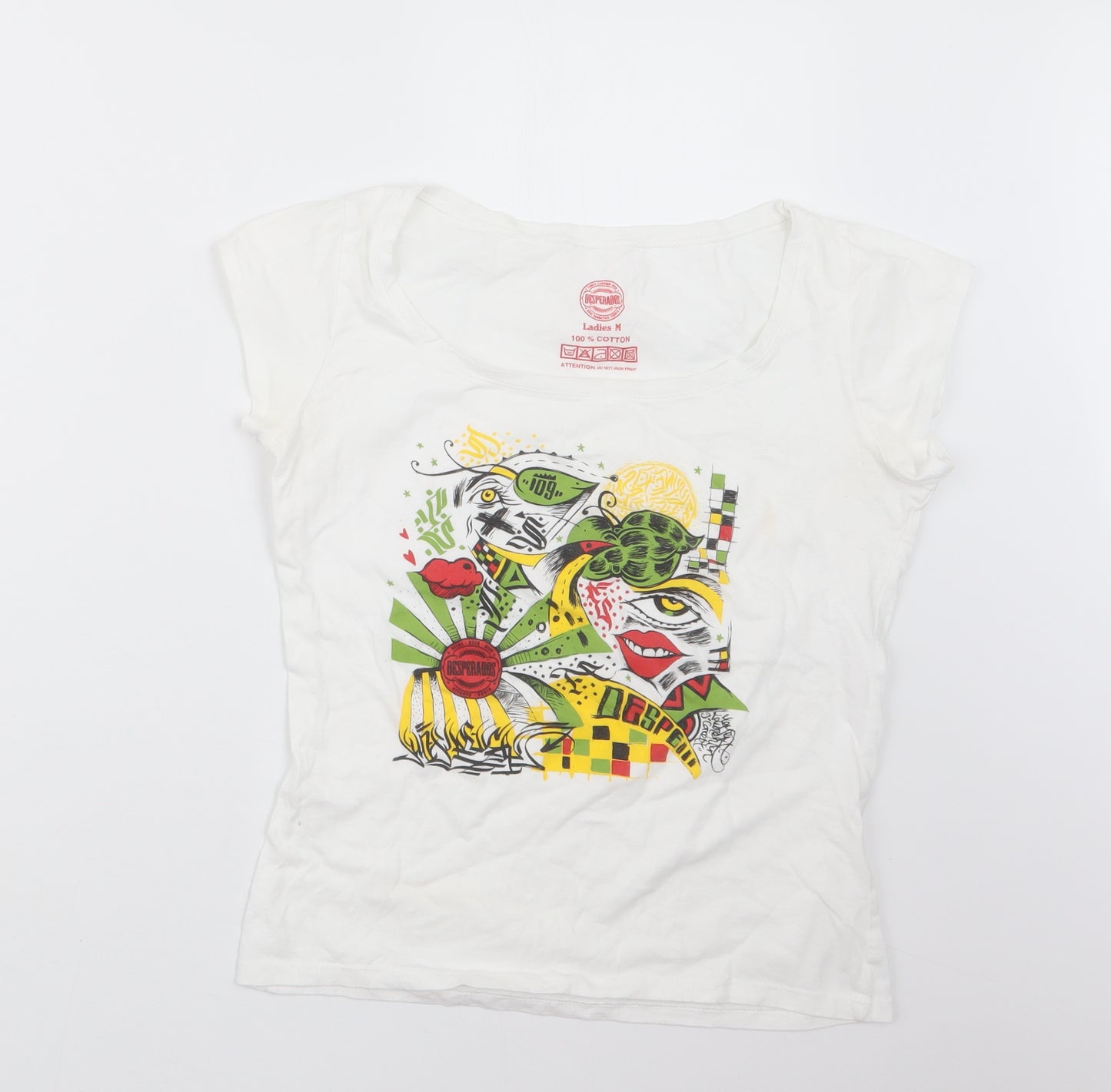 Desperados Womens White   Basic T-Shirt Size M