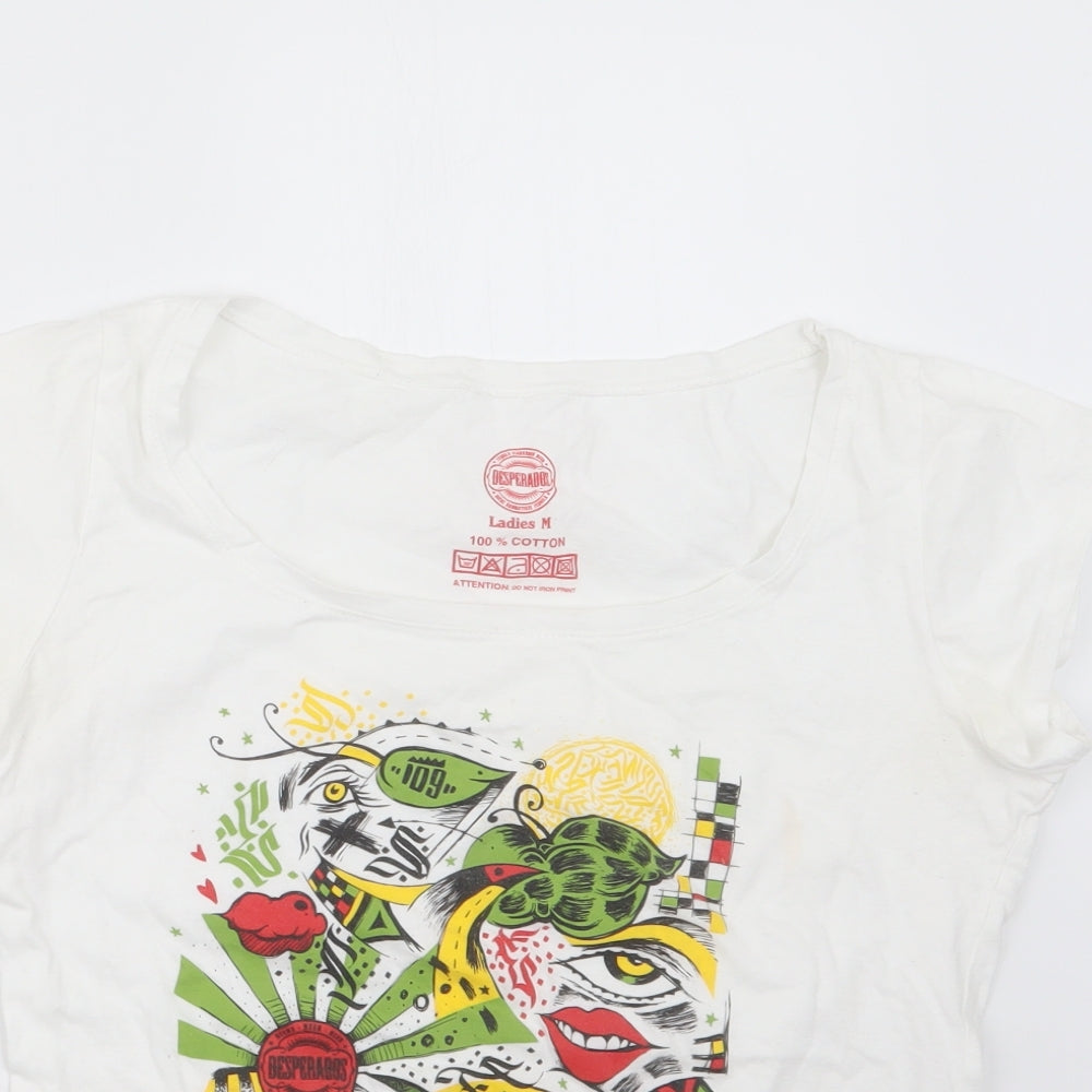 Desperados Womens White   Basic T-Shirt Size M