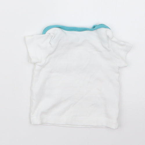 Nutmeg Boys White   Basic T-Shirt Size 0-3 Months
