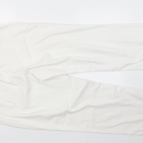 Zaffiri Womens White  Denim Straight Jeans Size 16 L28.5 in
