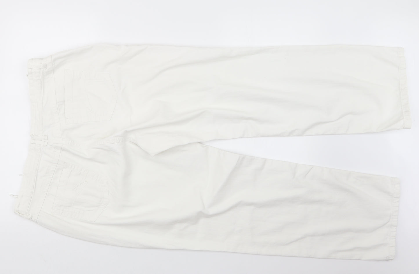 Zaffiri Womens White  Denim Straight Jeans Size 16 L28.5 in