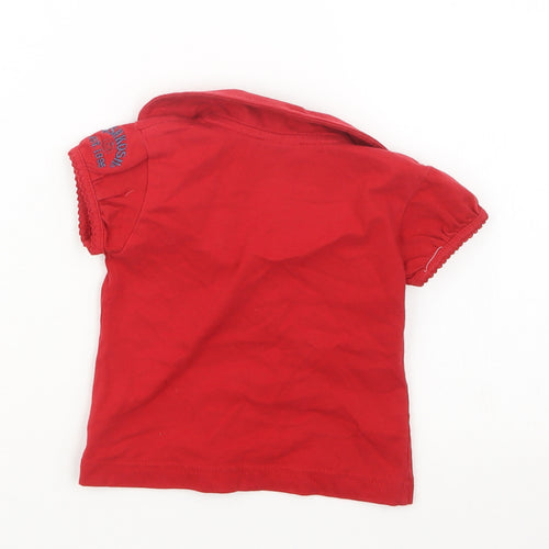 OshKosh Girls Red   Basic T-Shirt Size 12 Months