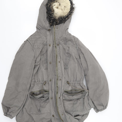 Dorothy Perkins Womens Grey   Jacket Coat Size 12