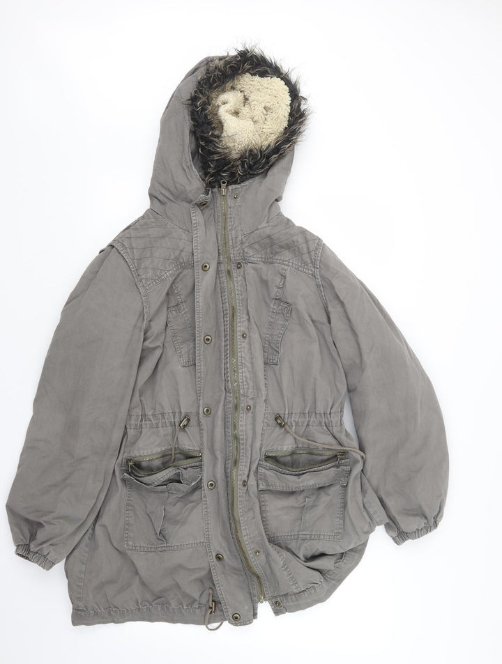 Dorothy Perkins Womens Grey Jacket Coat Size 12