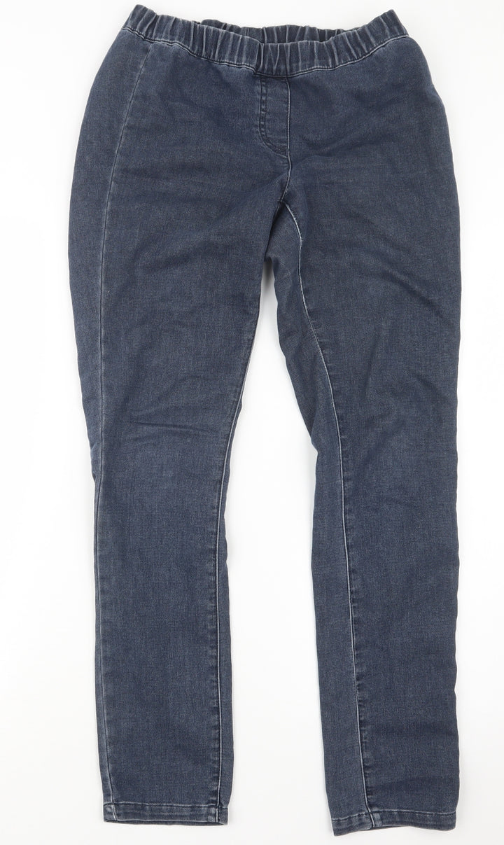 Miss Selfridge Womens Blue Denim Jegging Jeans Size 10 L29 in