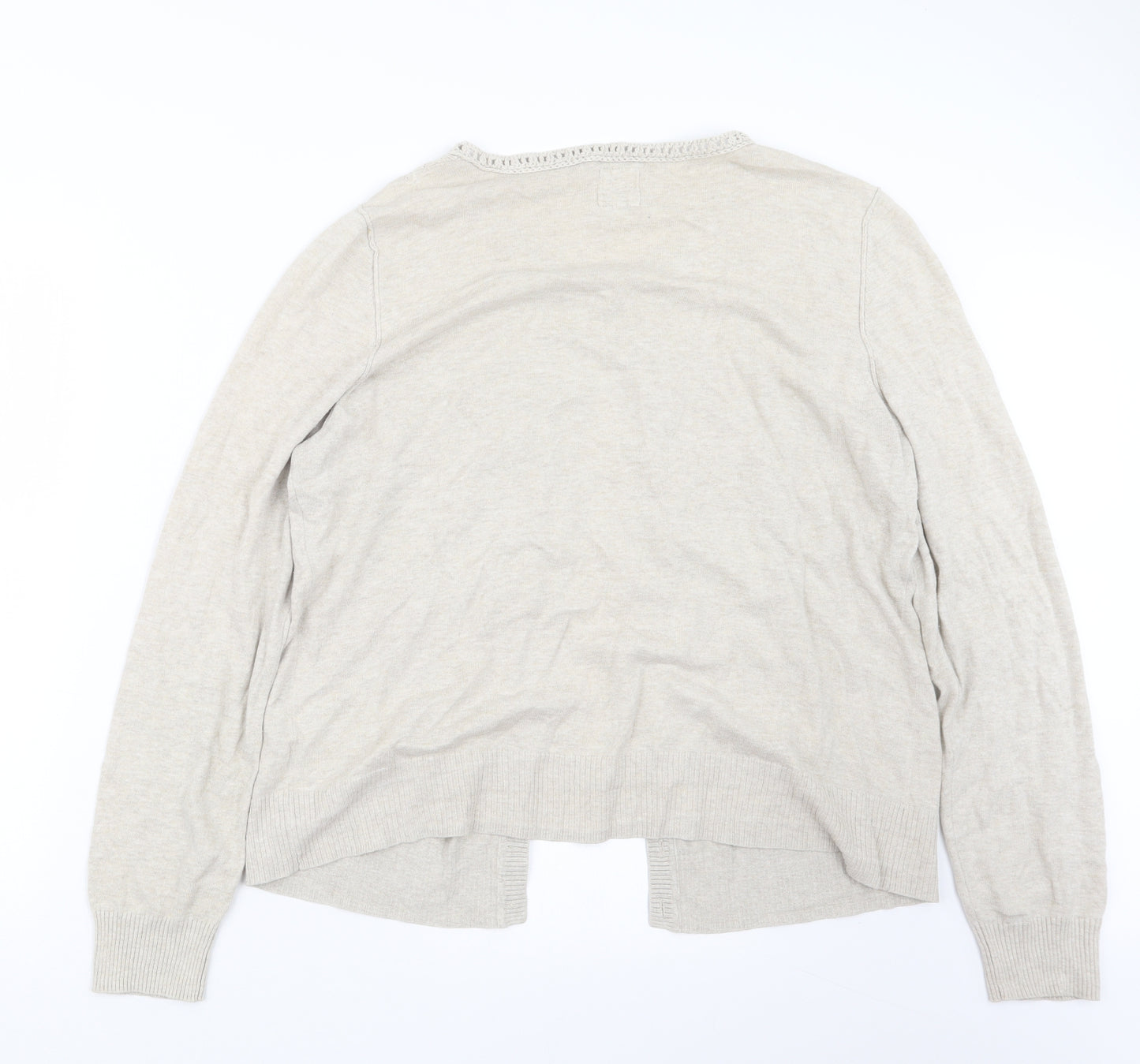 Mantaray Womens Beige  Knit Cape Jumper Size 20