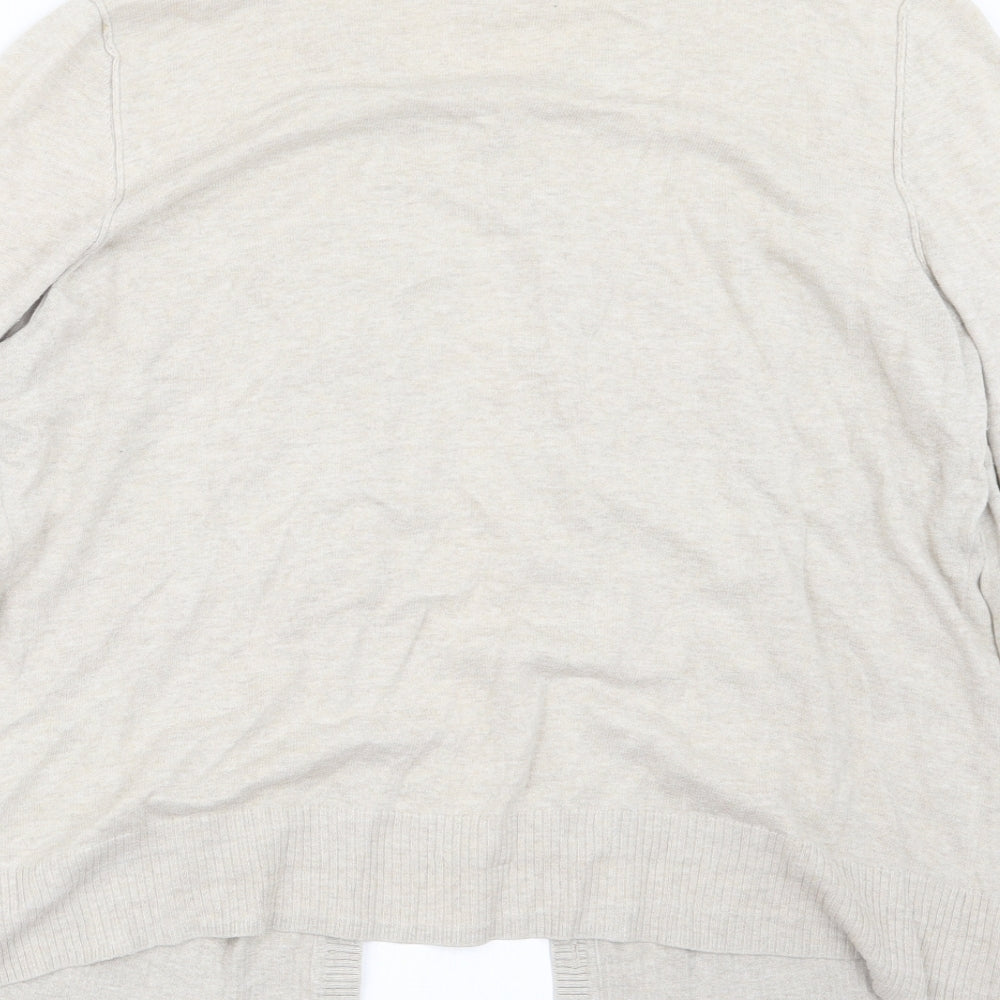 Mantaray Womens Beige  Knit Cape Jumper Size 20