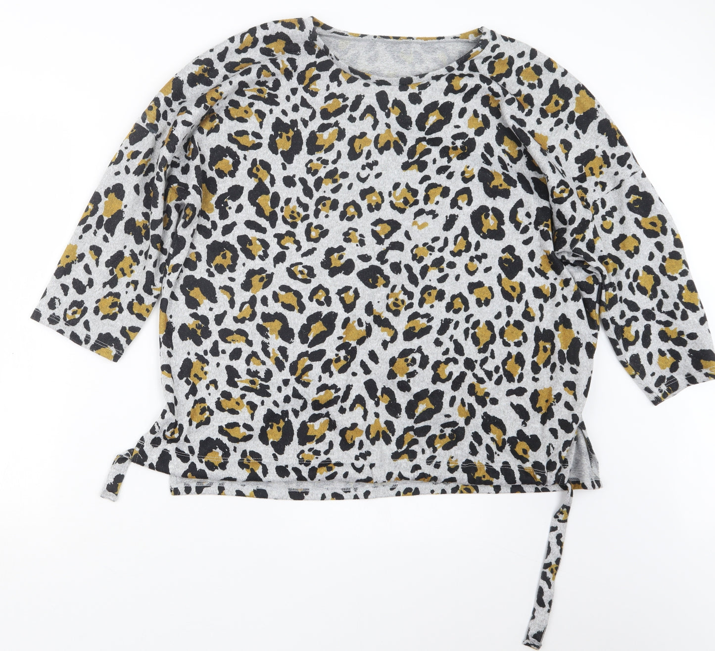 Matalan Womens Grey Animal Print  Pullover Jumper Size 18