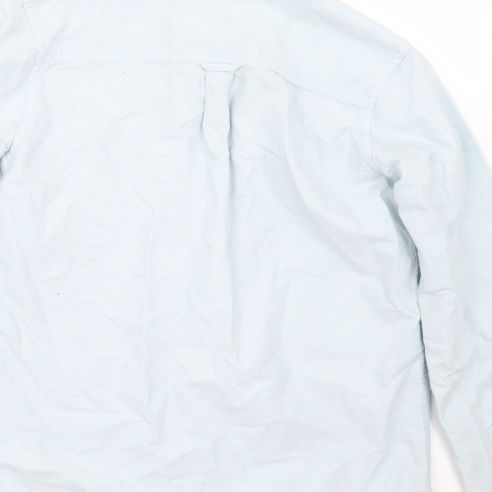 John Lewis Boys Blue   Basic Button-Up Size 10 Years