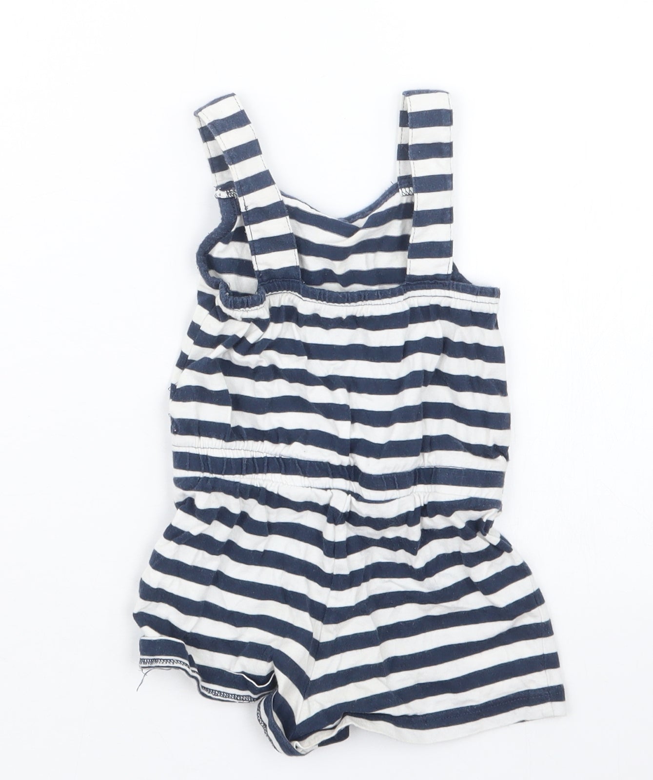 George Girls Blue Striped  Coverall Outfit/Set Size 18-24 Months  - Playsuit