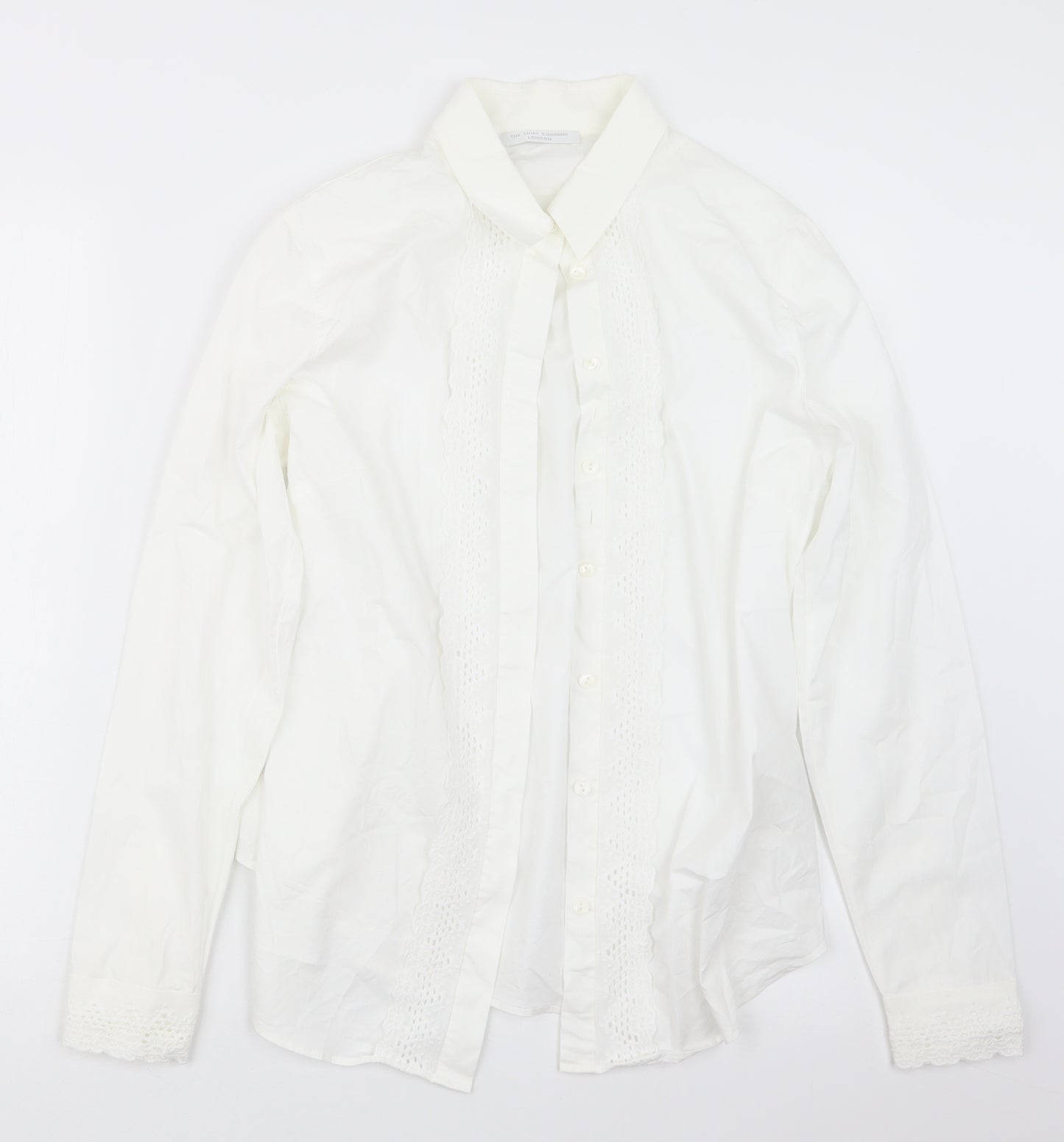 The Shirt Company Womens White   Basic Button-Up Size 10