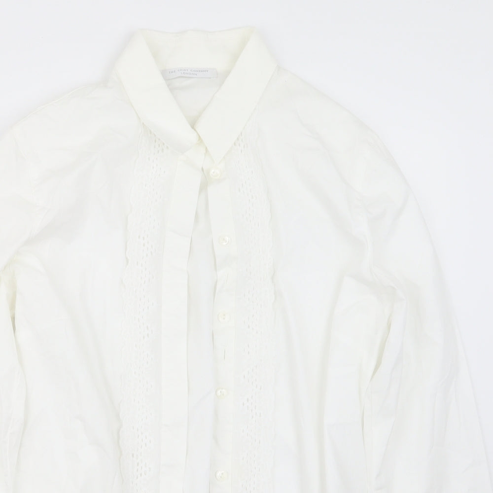 The Shirt Company Womens White   Basic Button-Up Size 10