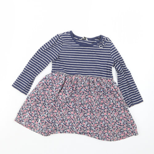 George  Blue Geometric  T-Shirt Dress  Size 18-24 Months