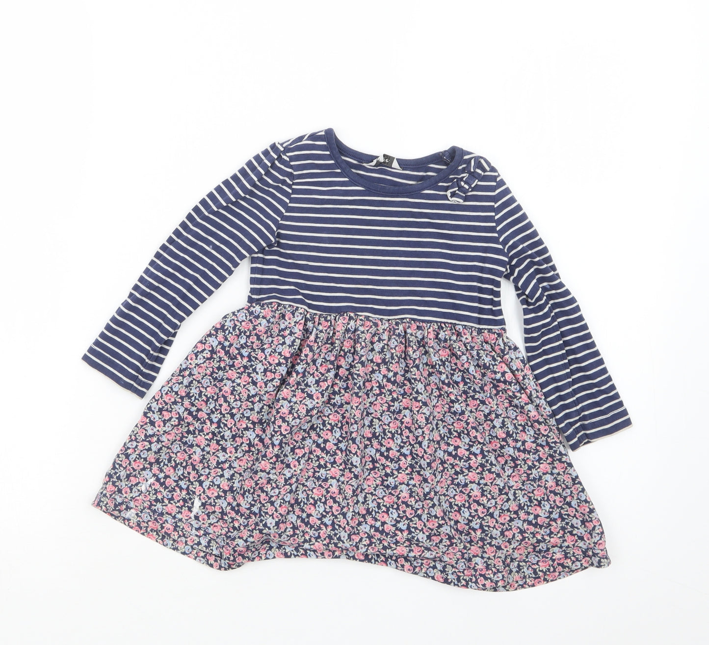 George  Blue Geometric  T-Shirt Dress  Size 18-24 Months